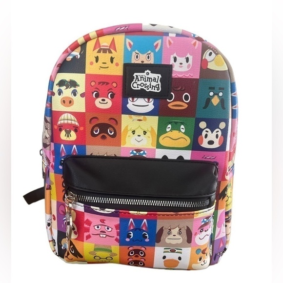 BIOWORLD Animal Crossing Nintendo Switch Game Character Grid Mini Backpack - Picture 1 of 9